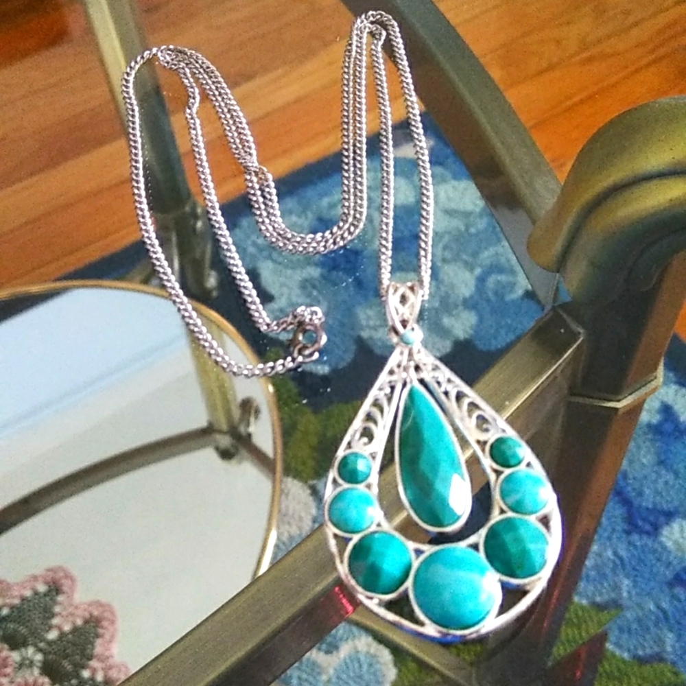 Multicolor Turquoise 💚 Stone Necklace 💚